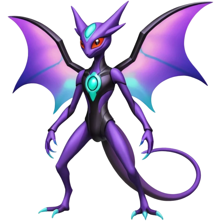 Deoxys-Lunala-Noivern-Fakémon-hybrid-creature (full body)  emoji