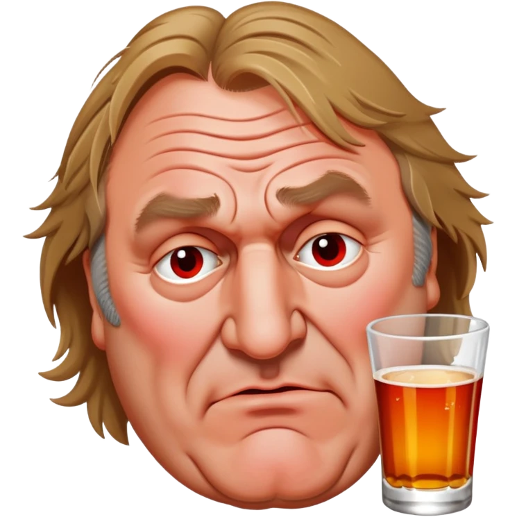 Gérard Depardieu drunk  emoji