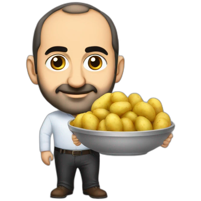 Nikol Pashinyan with potatoes emoji