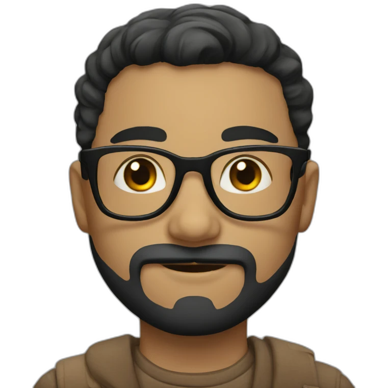 boy with glasses and black beard emoji