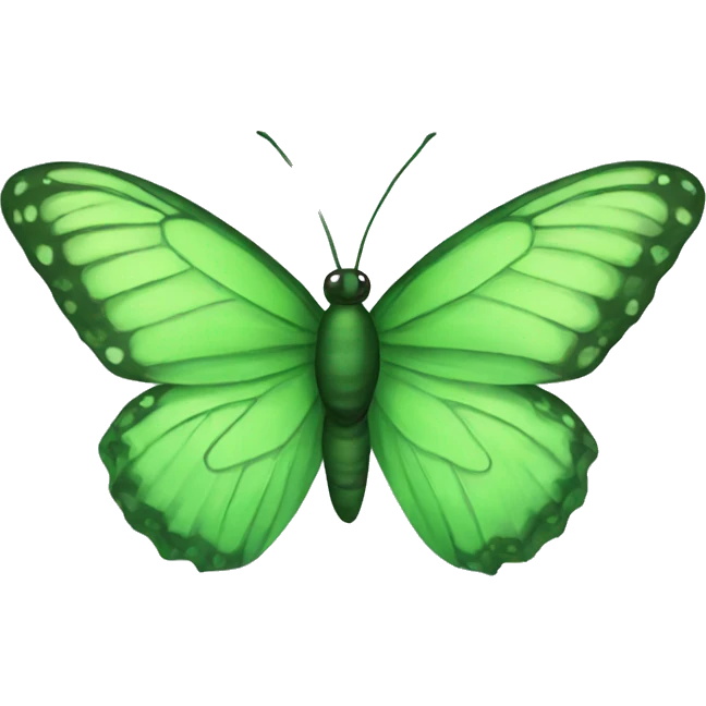 Green butterfly emoji
