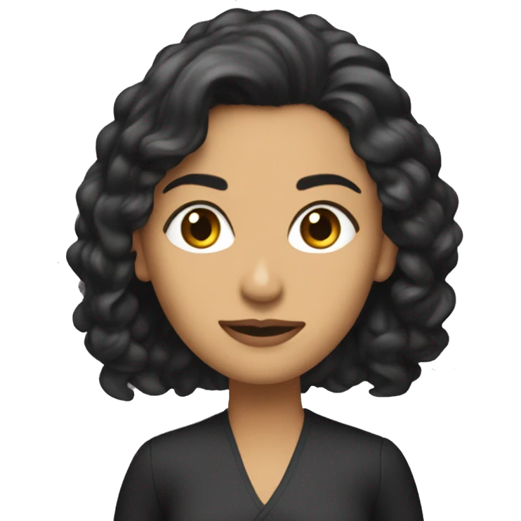 Morena Baccarin with long hait emoji