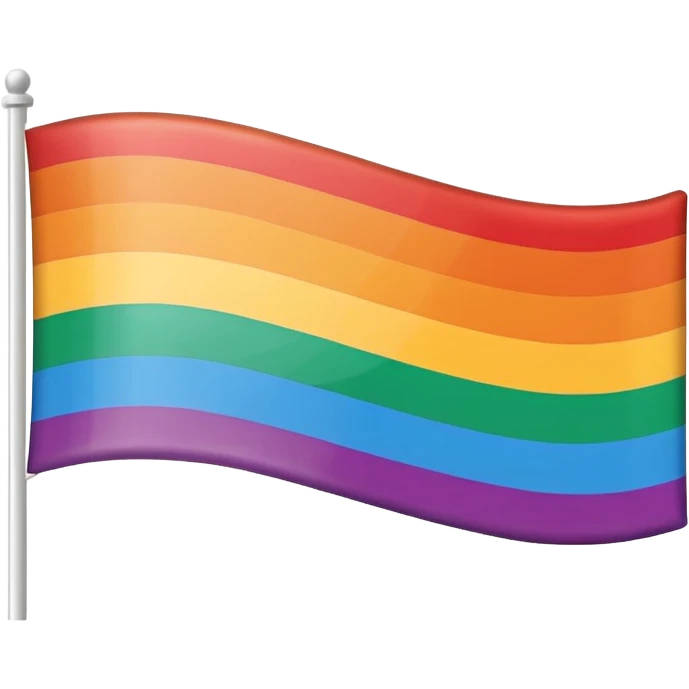 lesbian pride flag, simple, clean, rectangular, bold stripes, no text emoji