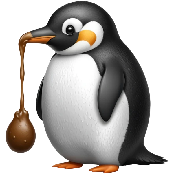 пенгвин ест говно emoji