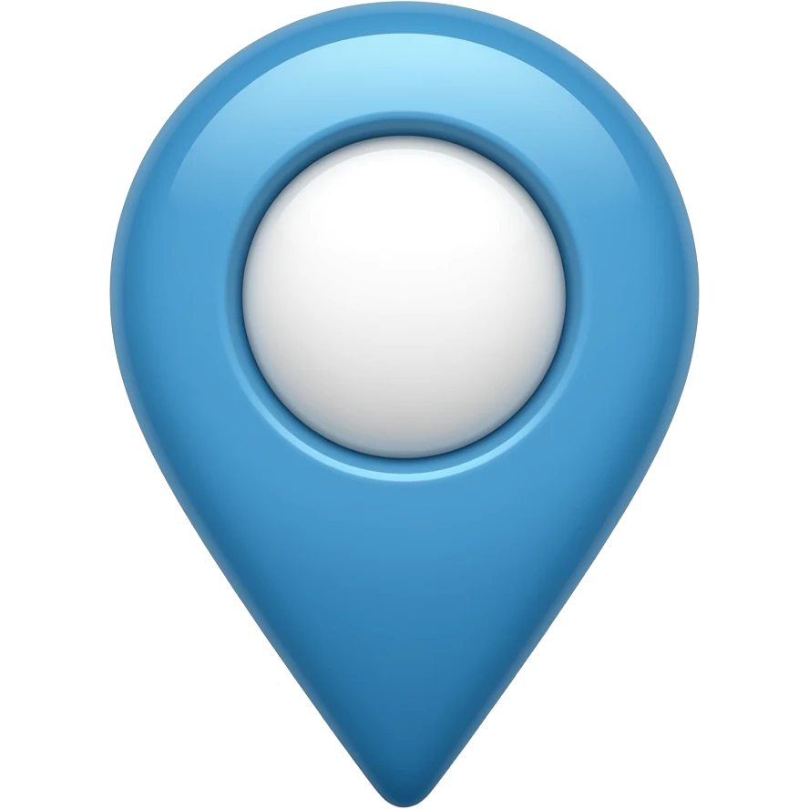 pin location blue emoji