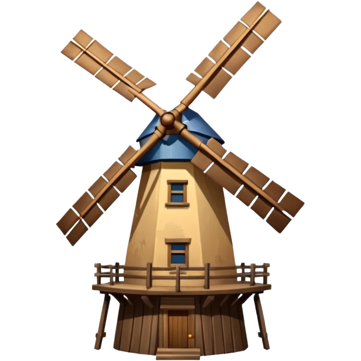 windmill turning in wind emoji