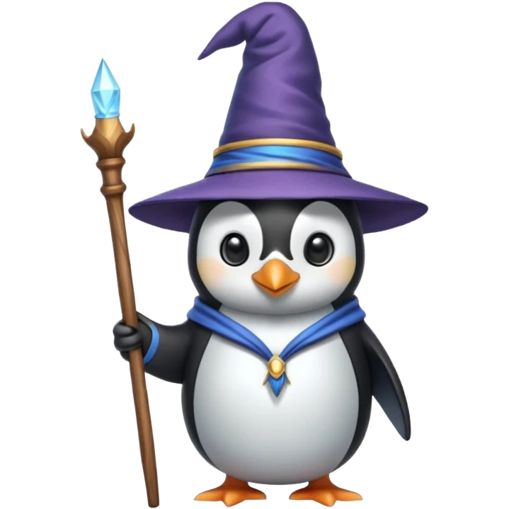 Penguin Wizard emoji