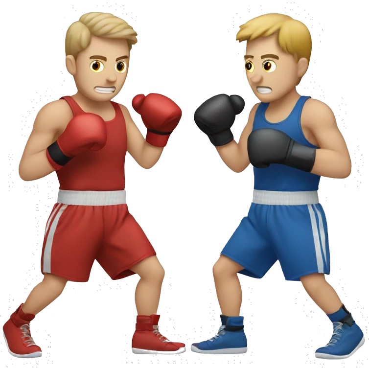 White Guy boxing emoji