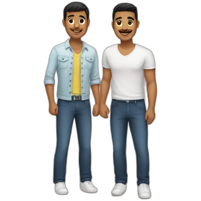 Latin gay couple emoji