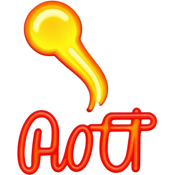  neon sign with the word hot emoji