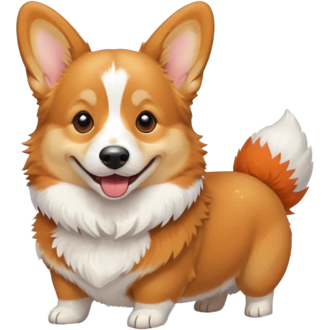 corgi in snow emoji