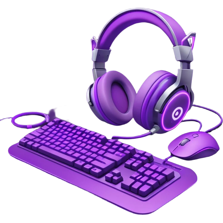 purple gaming setup emoji