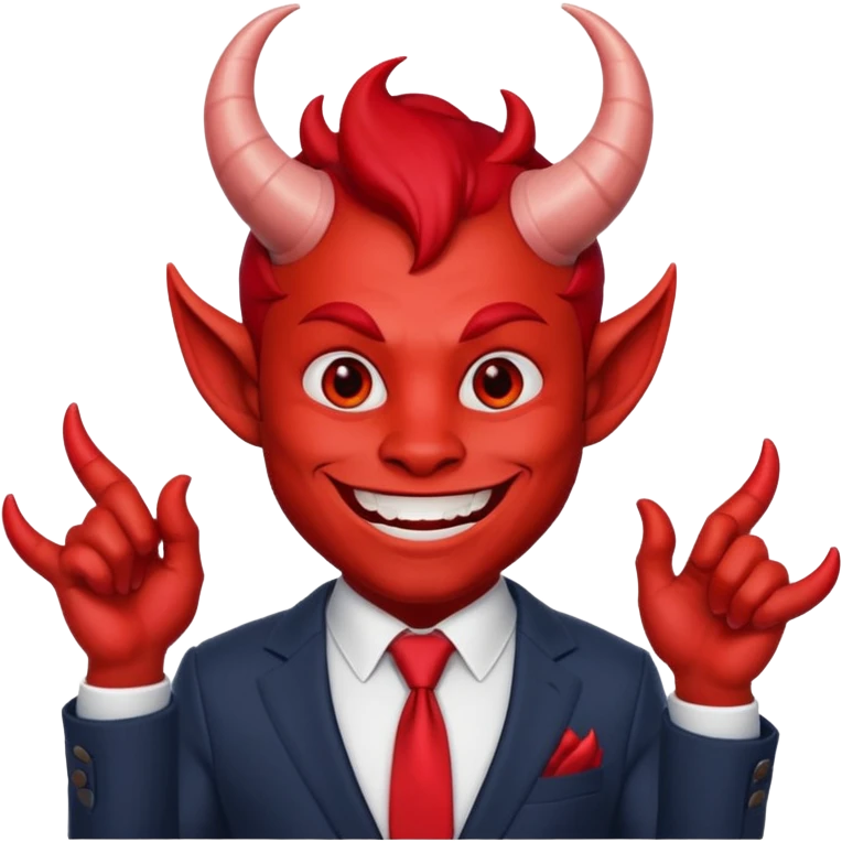 mischevious devil guy thats not scary, emoji
