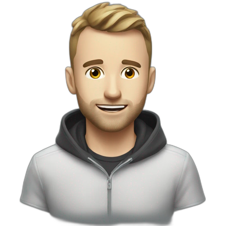 Squeezie qui regarde une télé emoji