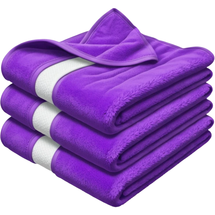 purple towel emoji