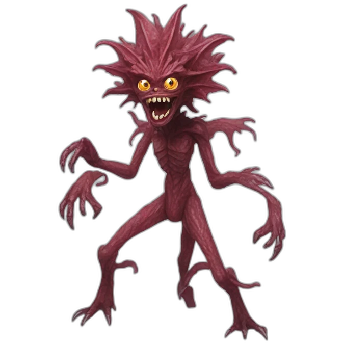 Demogorgon strenger things emoji