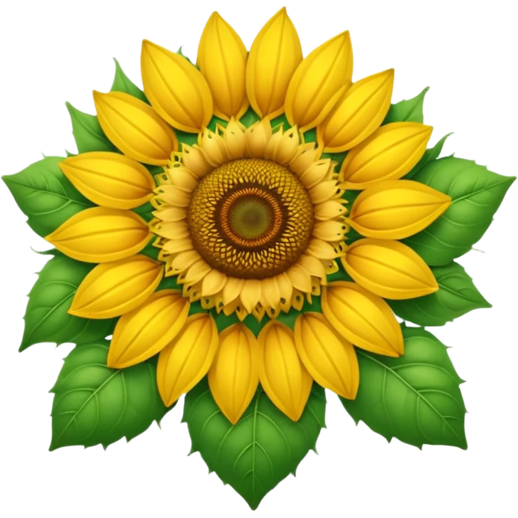 Sun flower heart emoji