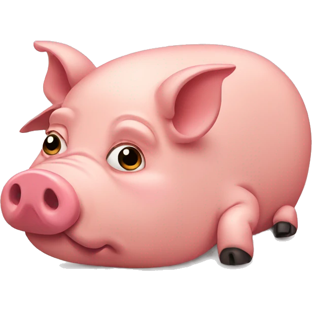 Pig tired emoji