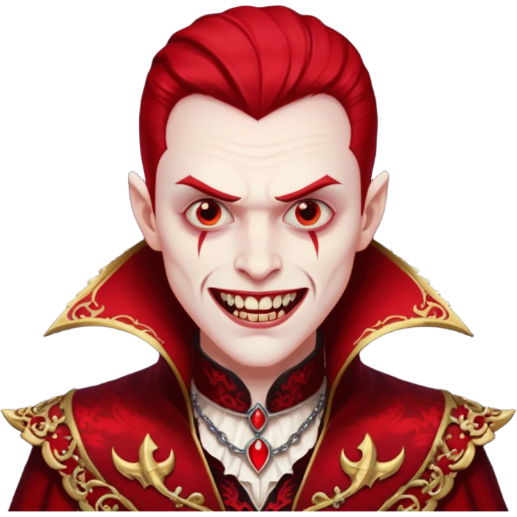 red vampire man emoji