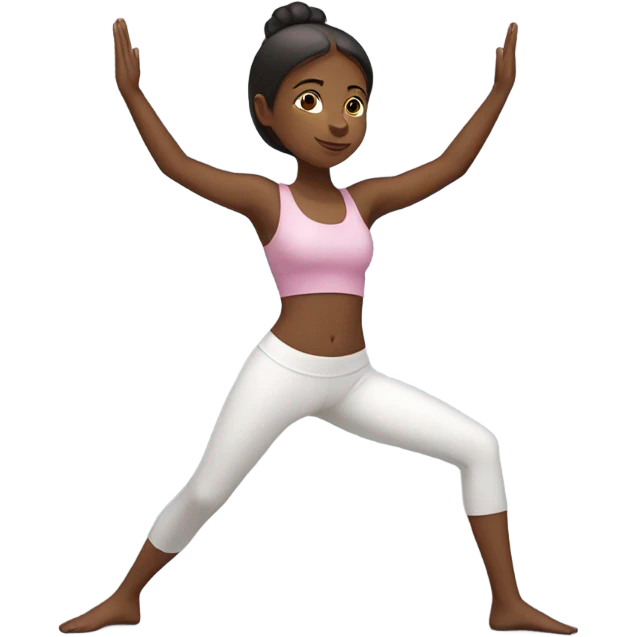 Girl yoga emoji