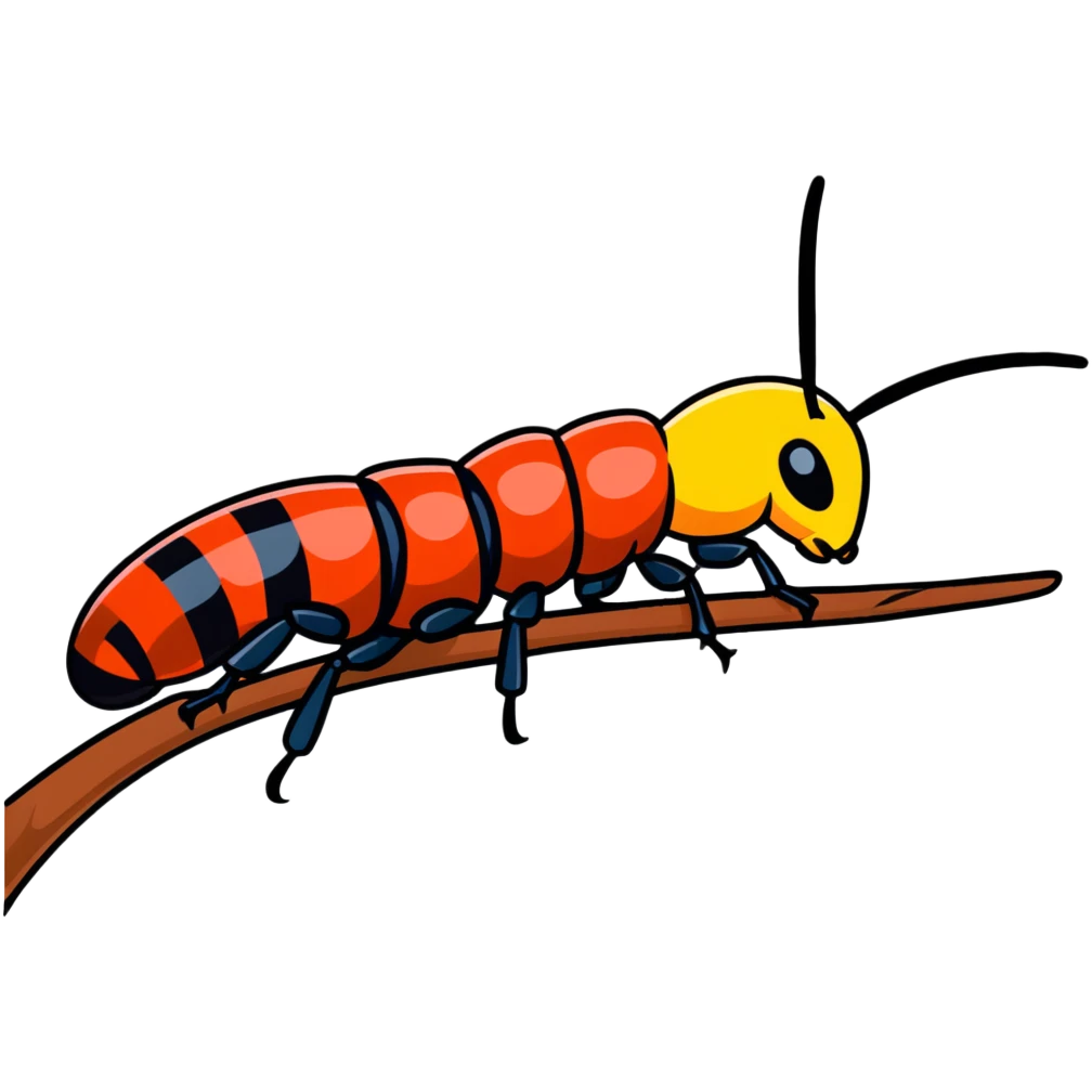 earwig on a tree branch emoji