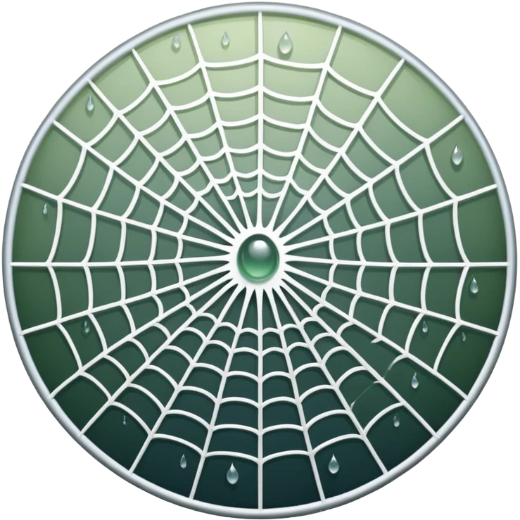 circular spider's web emoji