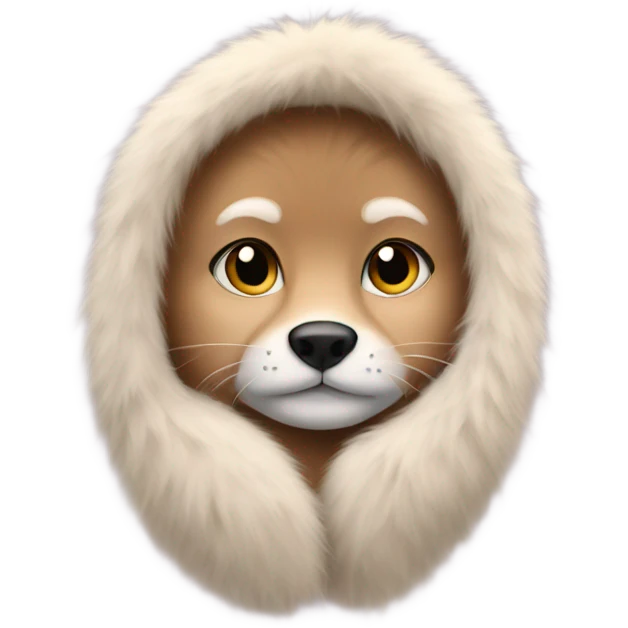 Fur coat emoji