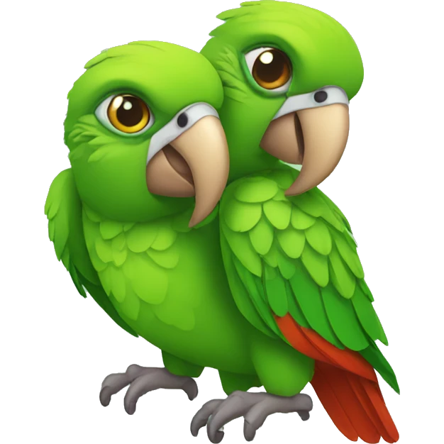 four headed parrot emoji