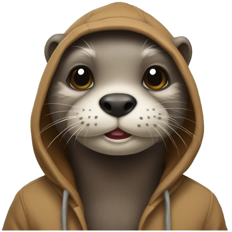 otter wearing hoodie emoji