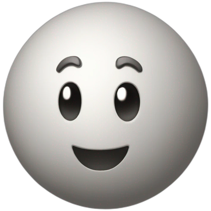 3d sphere with a cartoon Волк из ну погоди skin texture emoji
