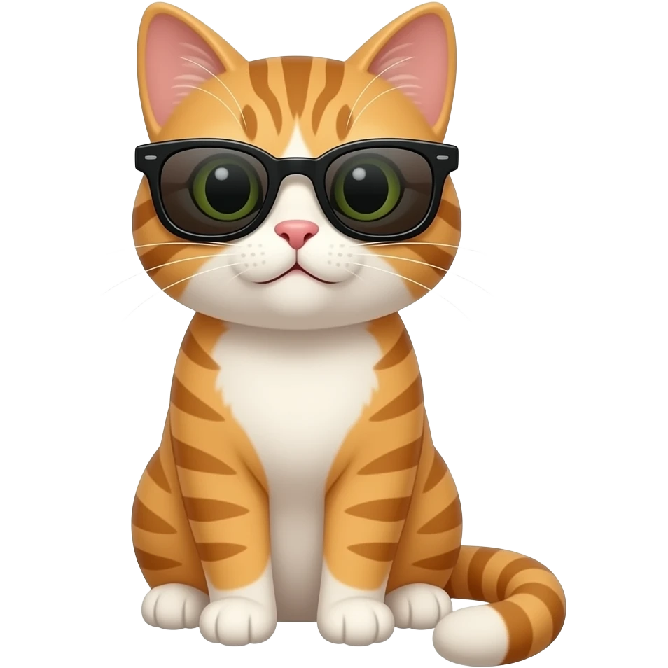 Cat wearing sunglasses emoji