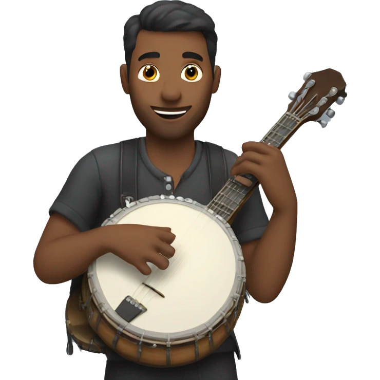 Man playing banjo  emoji