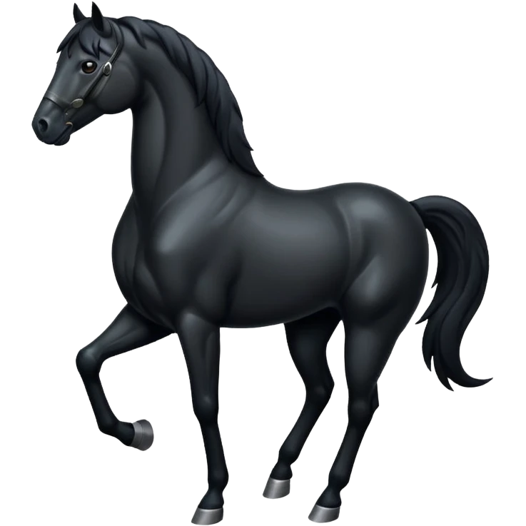 Black horse  emoji