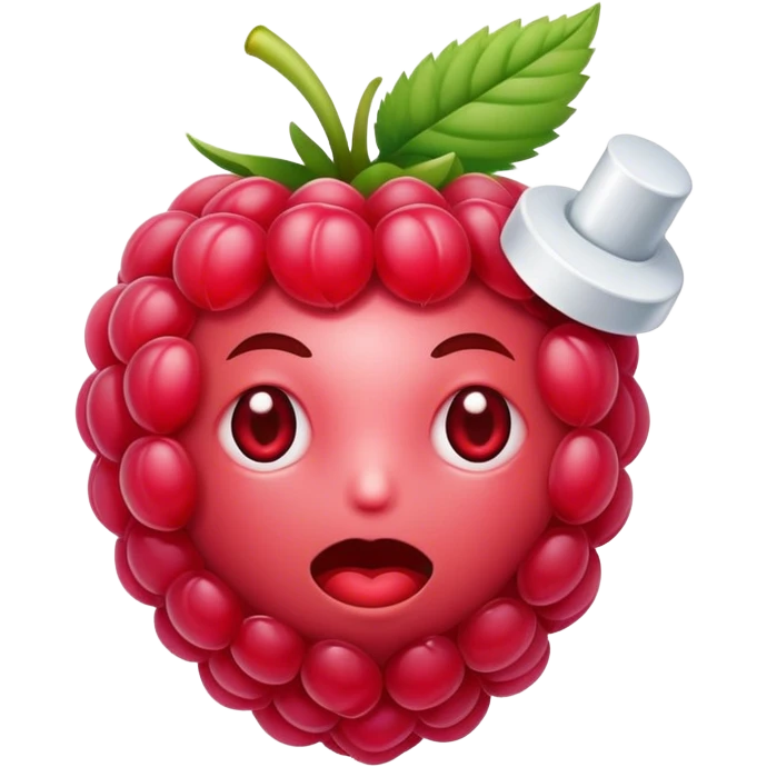 A raspberry uses medication emoji