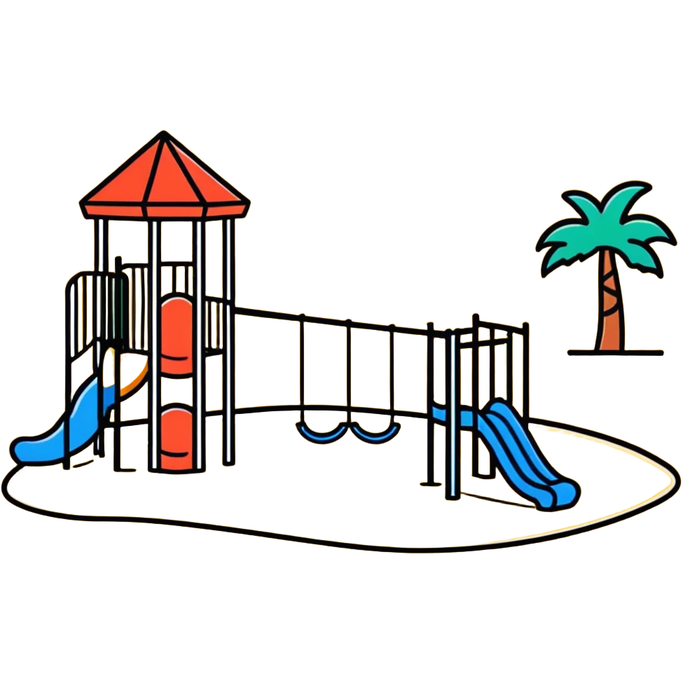 children's playground with jungle gym emoji