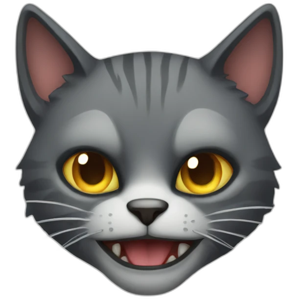 Scary cat emoji