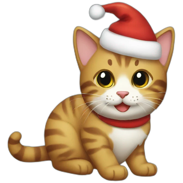 merry christmas cat emoji