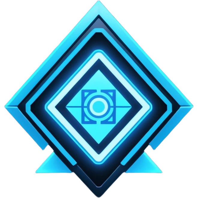 neon cyberpunk-themed icon representing insight emoji
