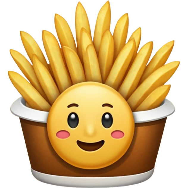 Generar papas fritas sin plato ni contenedor emoji