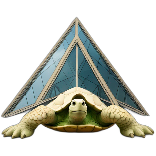 Louvre sur tortue emoji