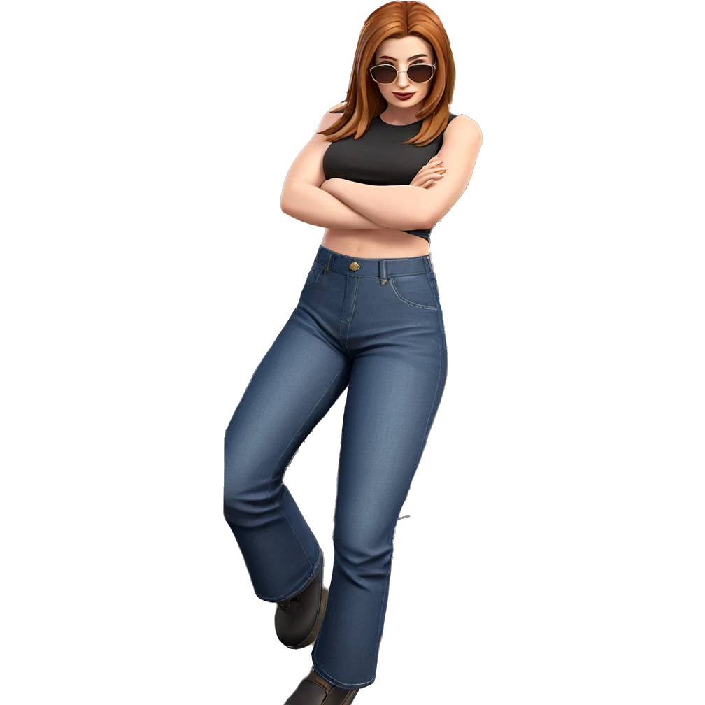 confident girl with vehicle emoji