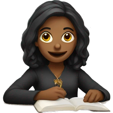 bruja estudiando emoji