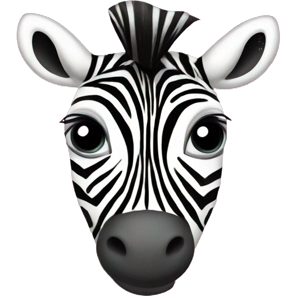 Zebra hot pink print heart emoji