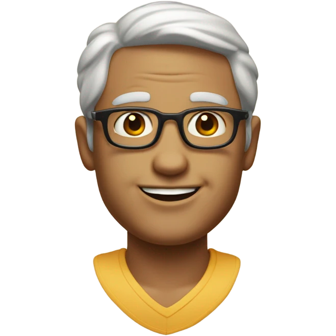 truman burbank face with beach feel emoji