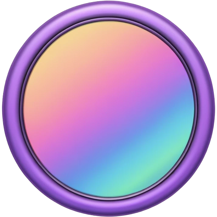 Iridescent makeup mirror emoji
