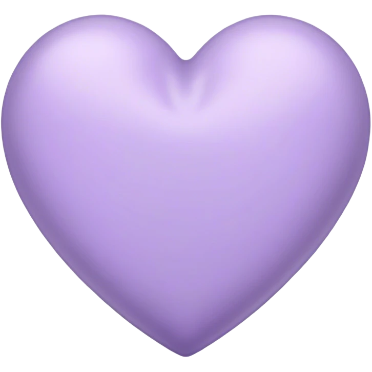 Lavender color heart emoji