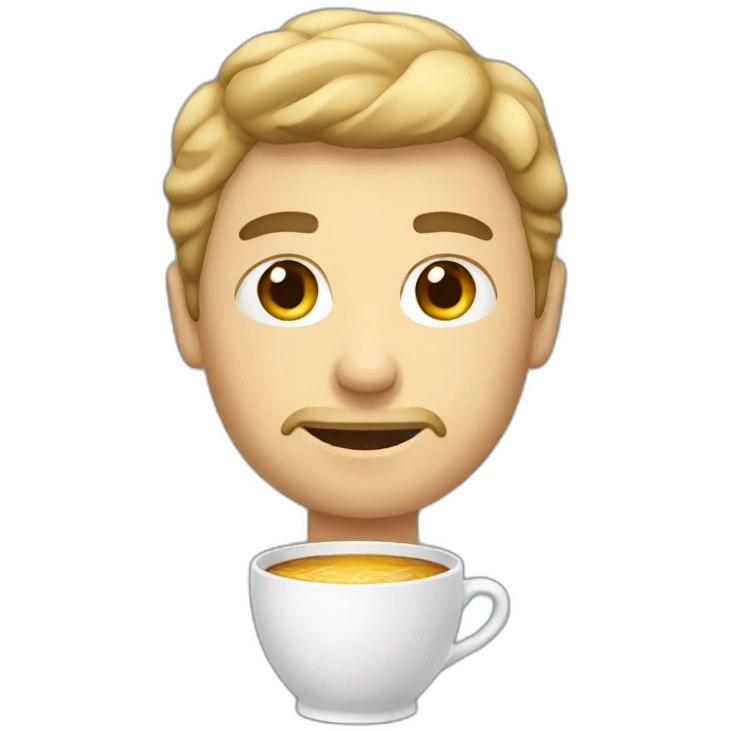 man with cup emoji