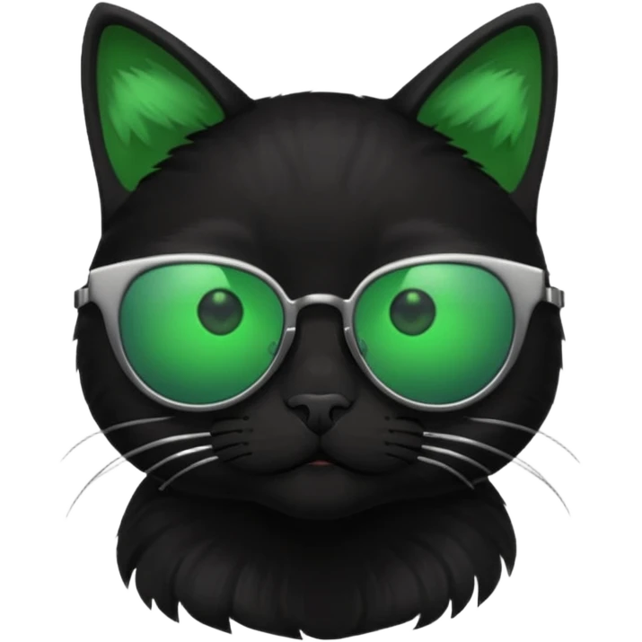 blackCat wearing sunglasses emoji