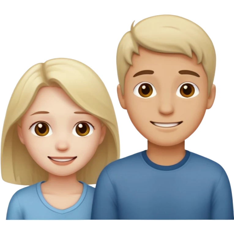 sad boy and happy emoji