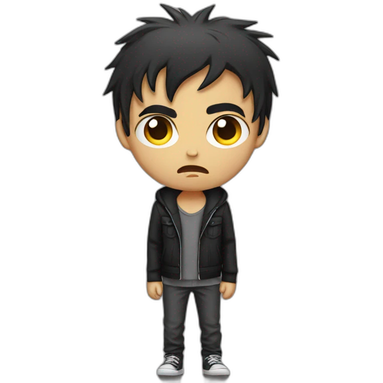 Angry emo kid in november emoji